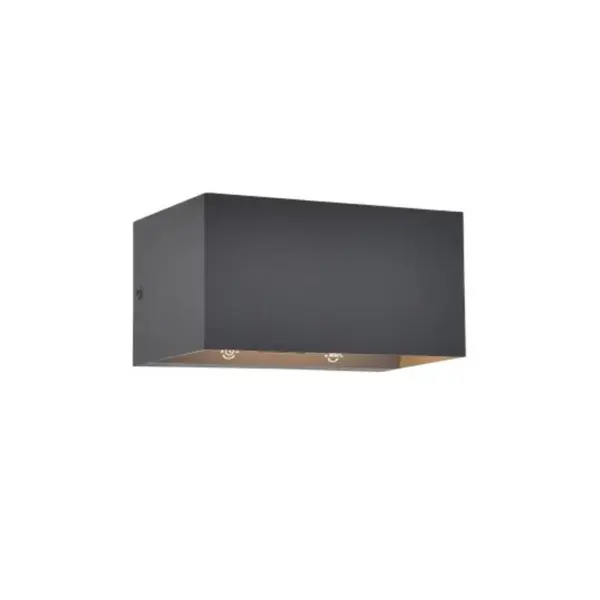 Aplique de Parede LED Gemini c/Sensor Antracite 10.5W IP54