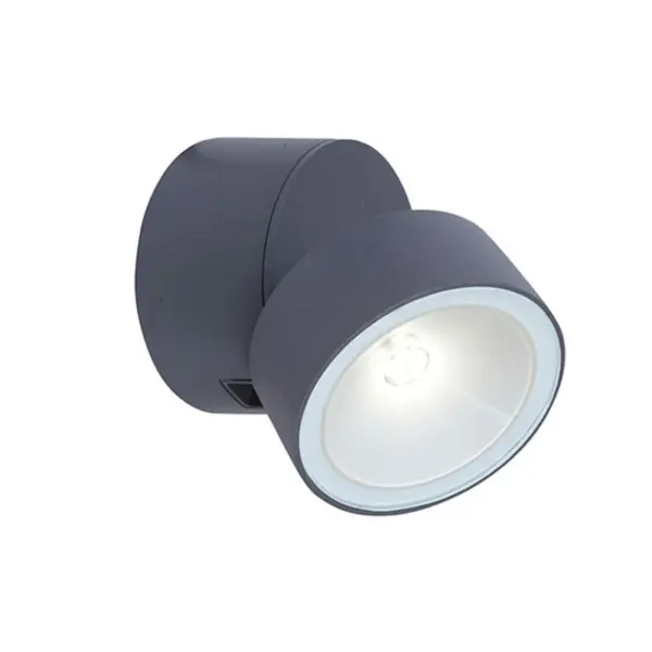 Aplique de Parede LED Trumpet Antracite 5.7W IP54