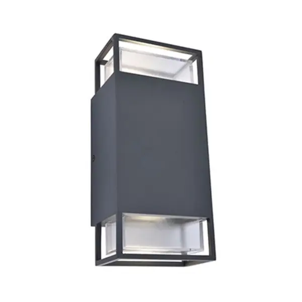 Aplique de Parede LED Ridge 2x GU10 Antracite IP54