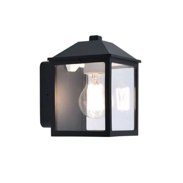 Aplique de Parede LED Spire 1x E27 Preto IP44