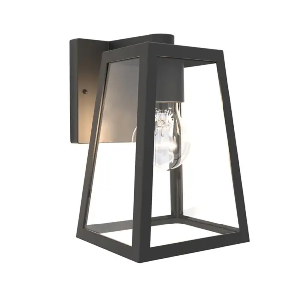 Aplique de Parede LED Fia 1x E27 Preto IP44