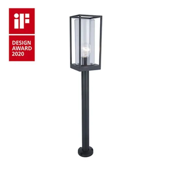 Baliza Jardim LED Flair 1x E27 Preto IP44