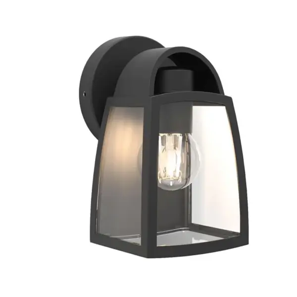 Aplique de Parede LED Kelsey 1x E27 Preto IP44
