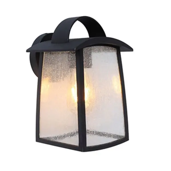 Aplique de Parede LED Kelsey 1x E27 Preto IP44