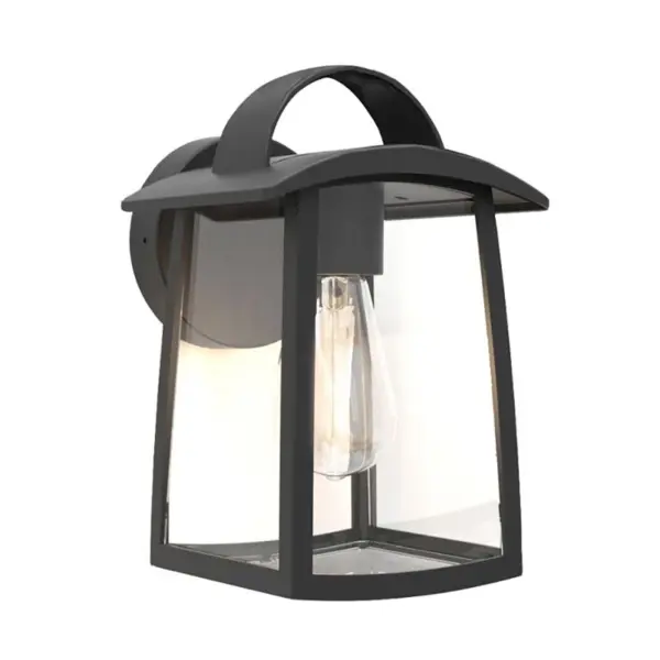 Aplique de Parede LED Kelsey 1x E27 Preto IP44