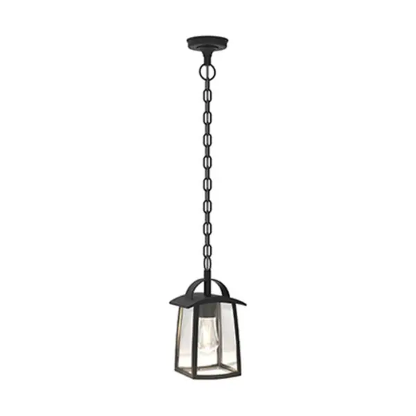 Candeeiro Suspensão LED Kelsey 1x E27 Preto IP44