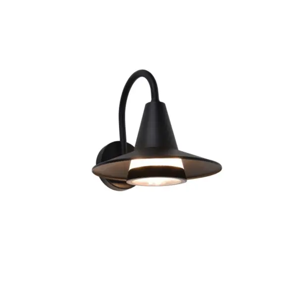 Aplique de Parede LED Swan 1x E27 Preto IP54