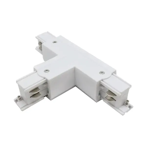 Conector Tipo T Direito para Calha Trifásica Branco