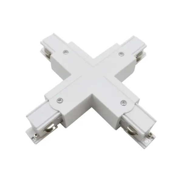 Conector Tipo X para Calha Trifásica Branco