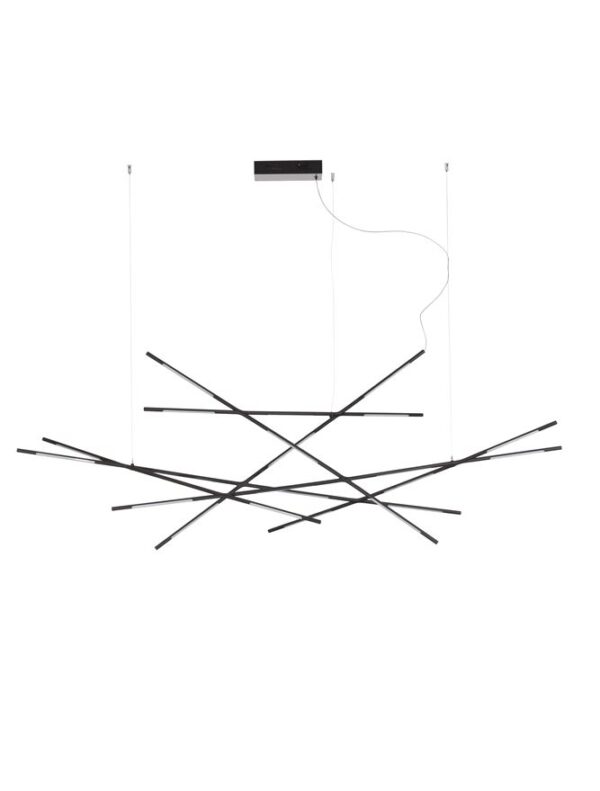 Candeeiro Suspensão Raccio 92W Preto 3000K (9695216)