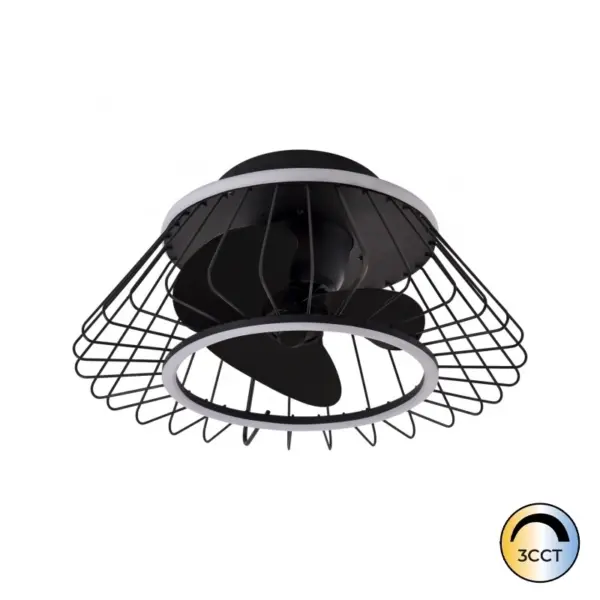 Ventilador LED Malabo 31W Motor 20W Preto CCT3