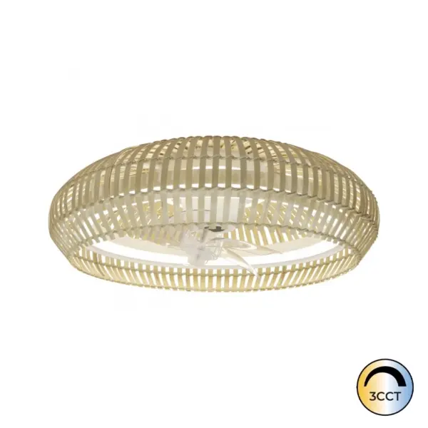 Ventilador LED Milo 30W Motor 20W Branco CCT3