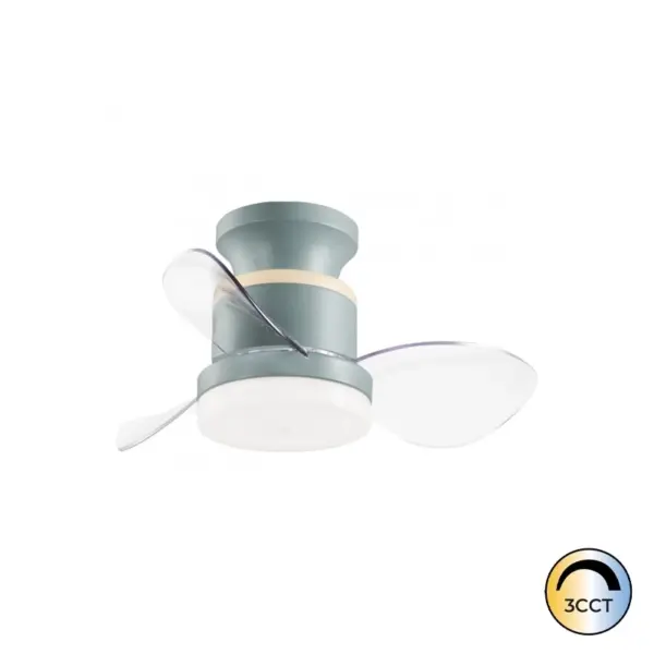 Ventilador LED Salento 18W Motor 30W Verde CCT3