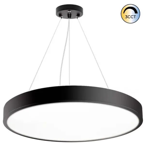 Candeeiro Suspensão Kramfor 70W 80cm Preto CCT3