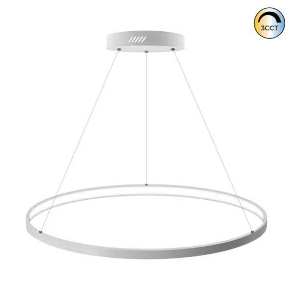 Candeeiro Suspensão Elix 36W Branco CCT3