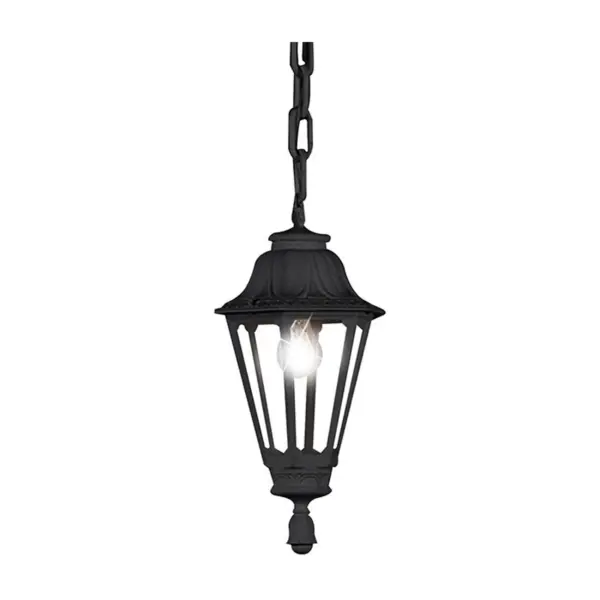Candeeiro de Suspensão Jardim Rut 1x E27 Preto IP55