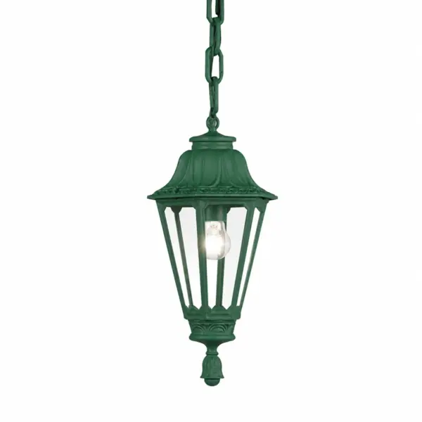 Candeeiro de Suspensão Jardim Rut 1x E27 Verde IP55