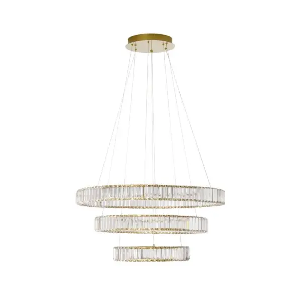 Candeeiro Suspensão Aurelia 92W Dourado 3500K (9333069)