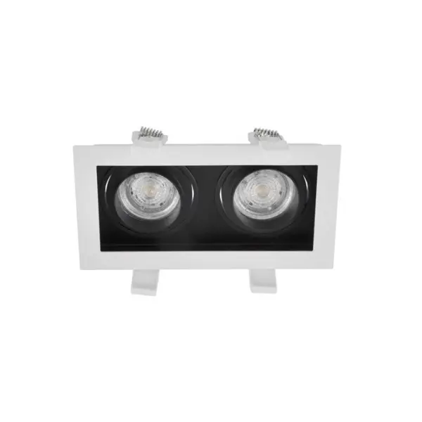 Aro GU10 Cedi Orientável Duplo Branco/Preto IP20 (9430551)