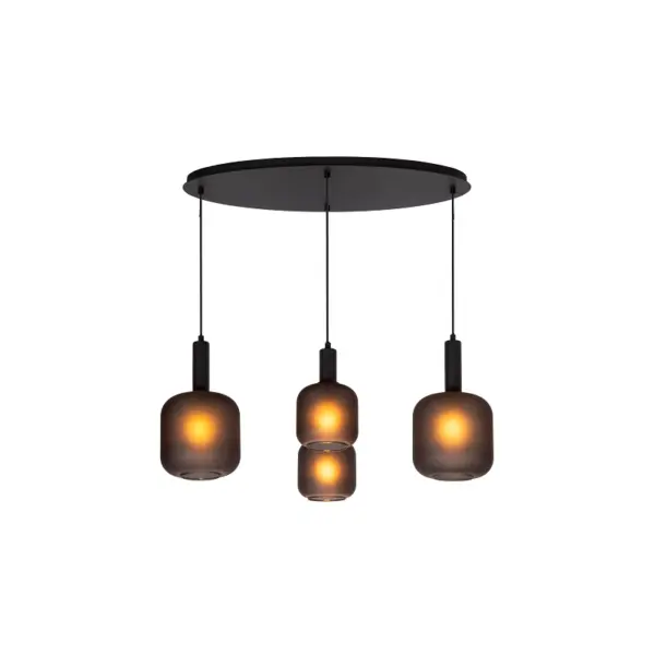 Candeeiro Suspensão Eloise 4x E27 Preto (45405/04/30)