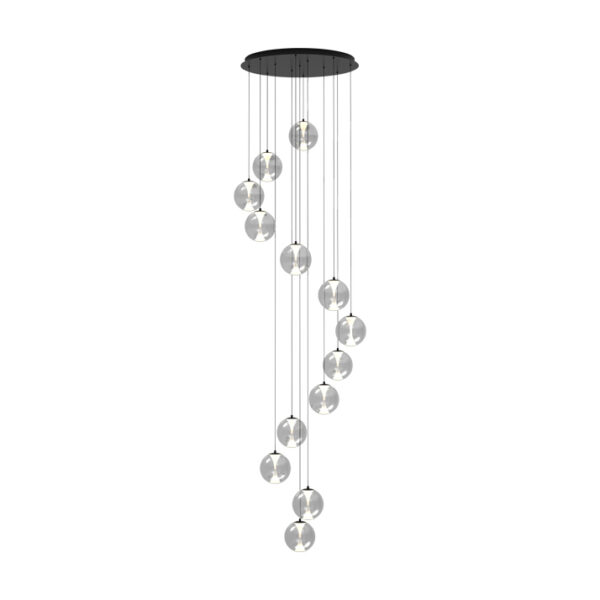 Candeeiro Suspensão Rey 13x 5.5W Preto 3000K (107305131)