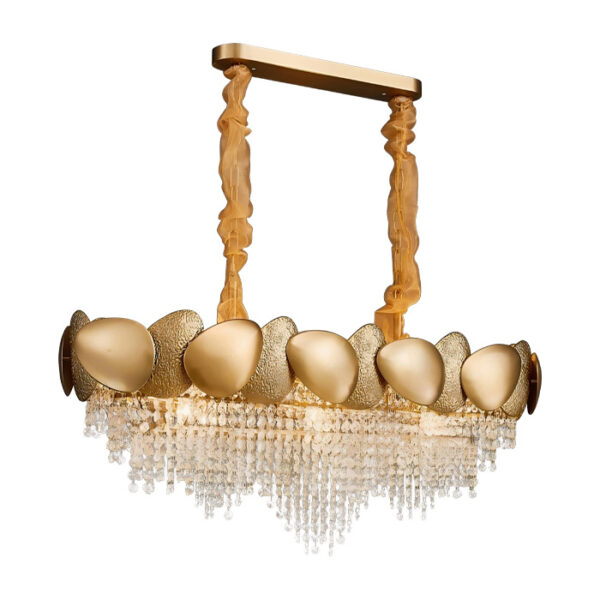Candeeiro Suspensão Noble 9x E14 Dourado (112389071)