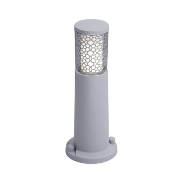Baliza Jardim Carlo Deco Cinza 40cm 1x GU10 4.8W CCT IP55