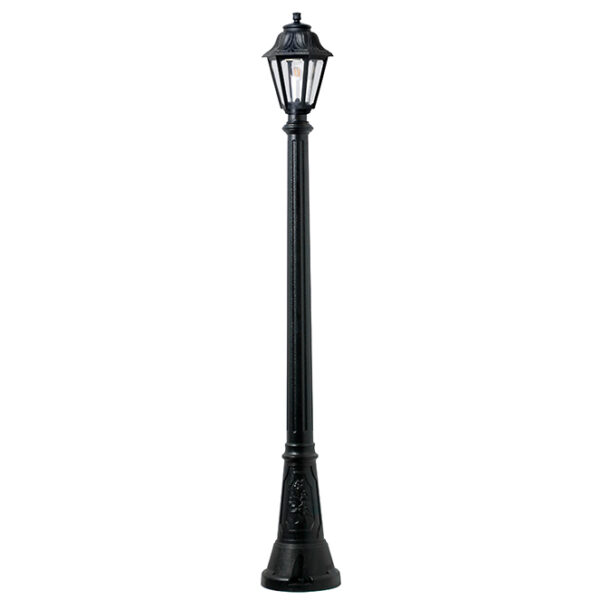 Poste Jardim Anna E27 8.5W CCT3 Preto IP55