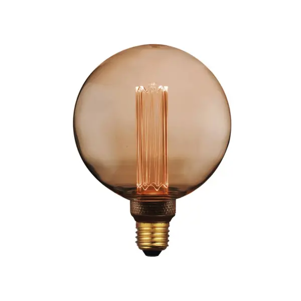 Lâmpada LED Filamento Âmbar G125 E27 4W 1800K