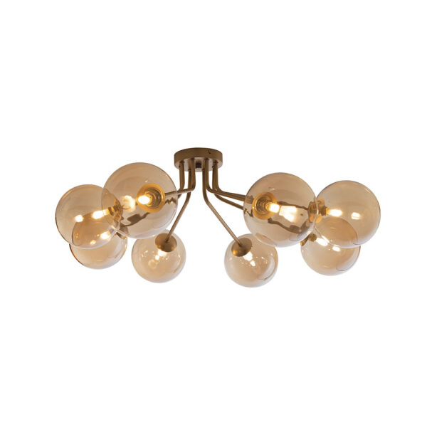 Candeeiro Suspensão Honey 8x G9 Dourado