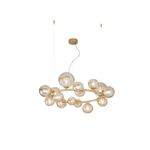 Candeeiro Suspensão Honey 16x G9 Dourado