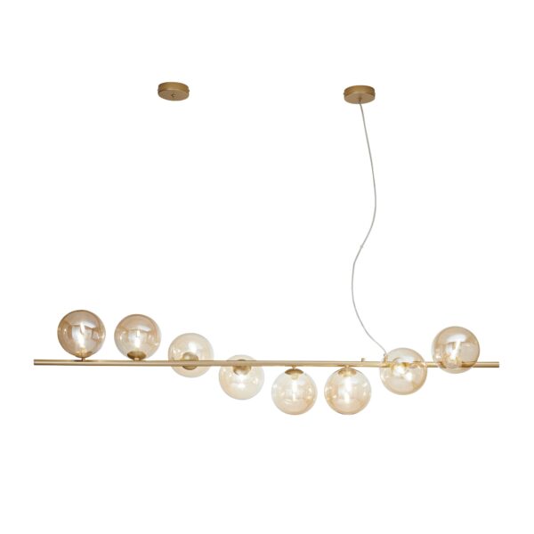 Candeeiro Suspensão Honey 8x G9 Dourado