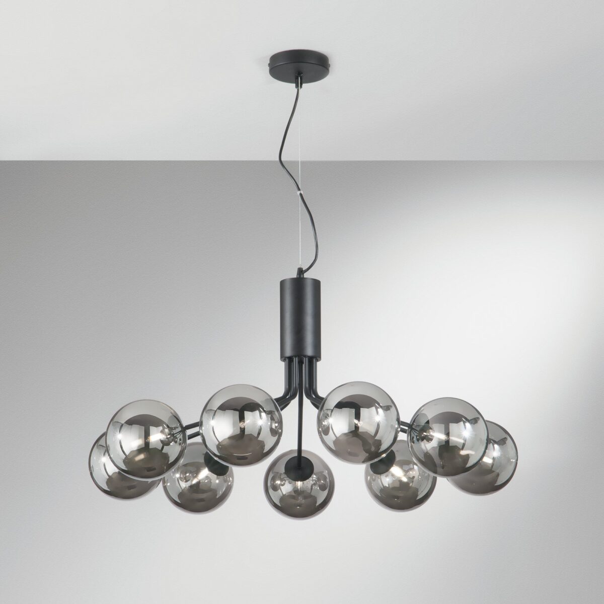 Candeeiro Suspensão Honey 9x G9 Preto - Image 2