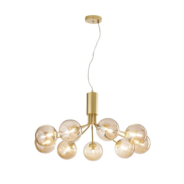 Candeeiro Suspensão Honey 9x G9 Dourado