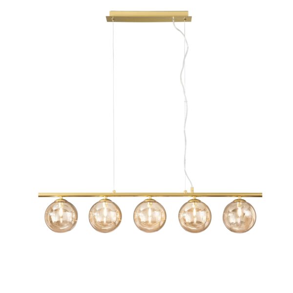 Candeeiro Suspensão Honey 5x G9 Dourado