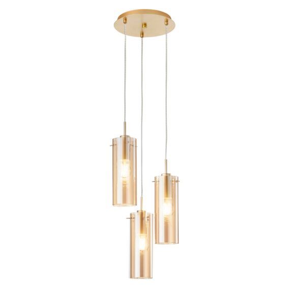 Candeeiro Suspensão Magic 3x E27 Dourado