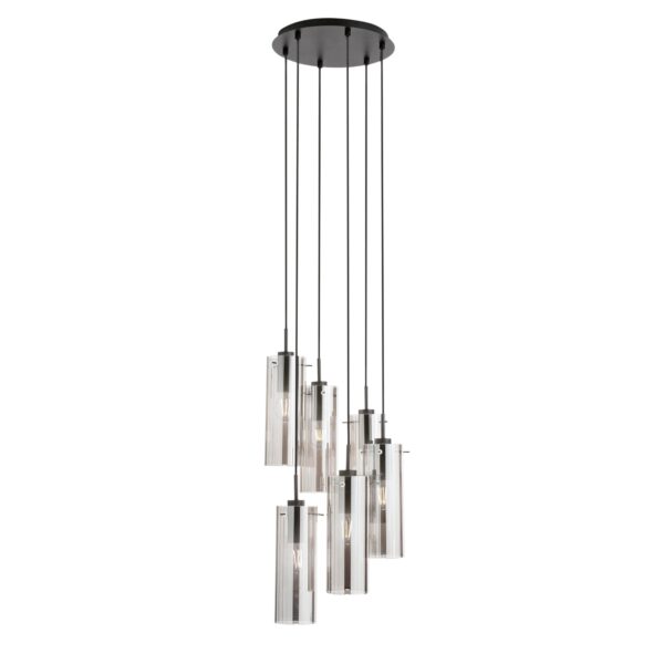 Candeeiro Suspensão Magic 6x E27 Preto