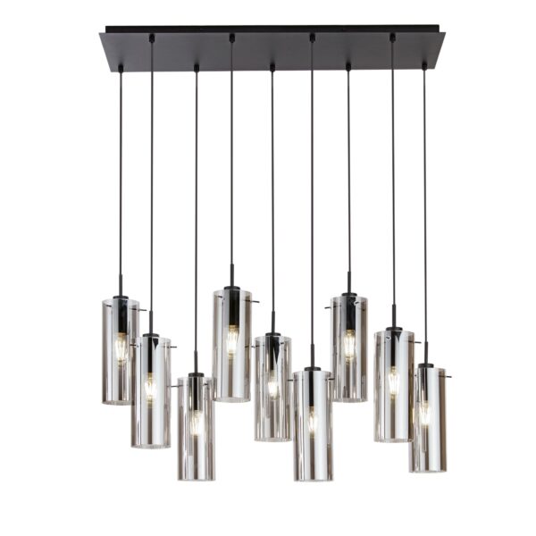 Candeeiro Suspensão Magic 9x E27 Preto