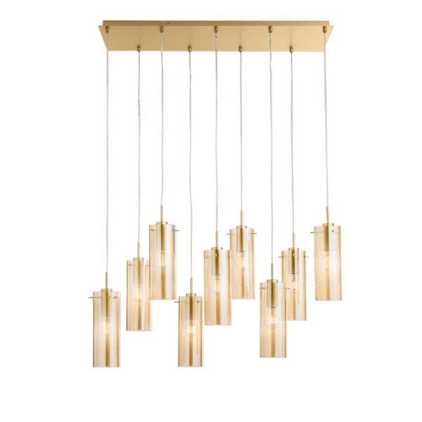 Candeeiro Suspensão Magic 9x E27 Dourado