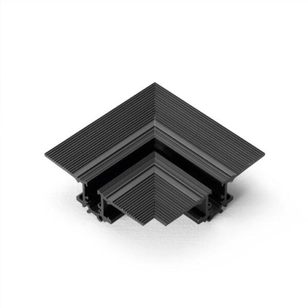 Calha Magnética Deva Easy Embutida Esquina Preto