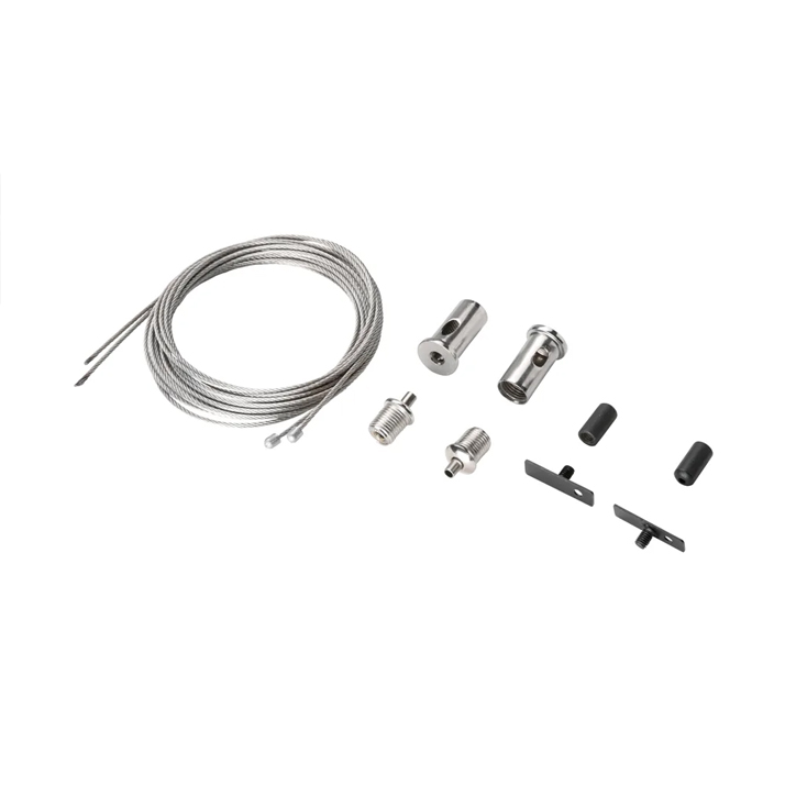 Kit Suspensão p/ Calha Magnética Deva Saliente Preto