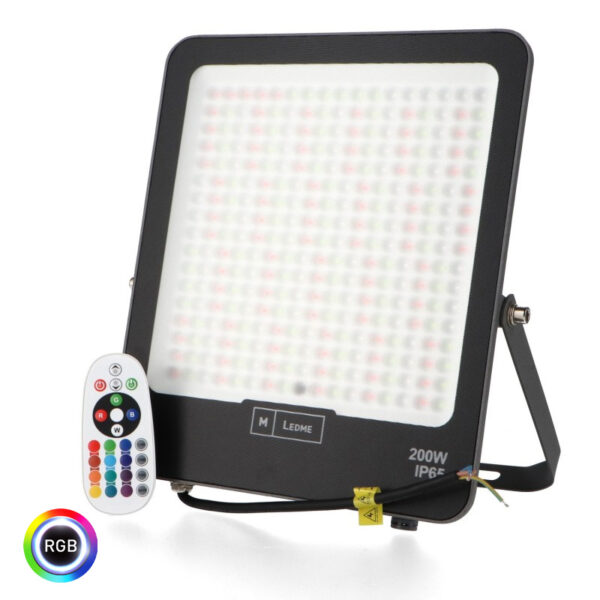 Projetor LED Napoli Plus Preto 200W RGB IP65