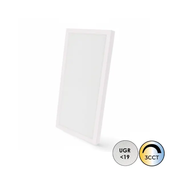 Painel LED Embutido 60x30CM Branco 24W CCT3 IP40