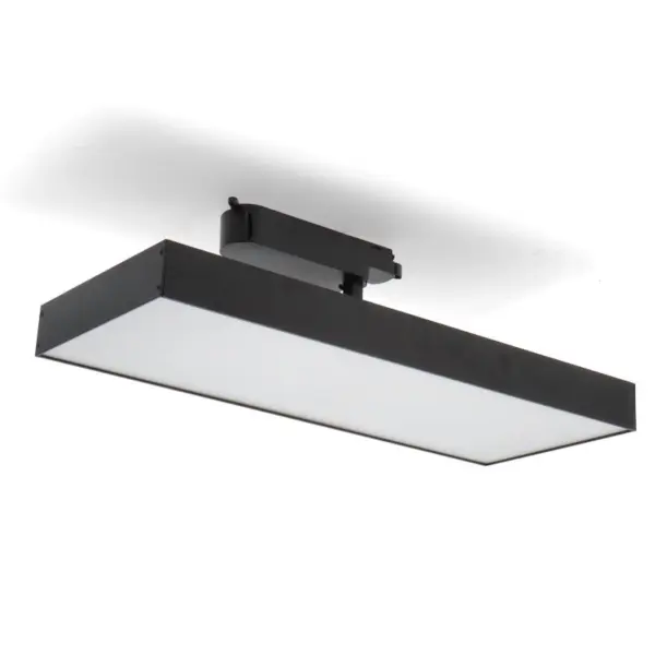 Foco Linear LED Promax Calha Monofásico Preto 40W IP20