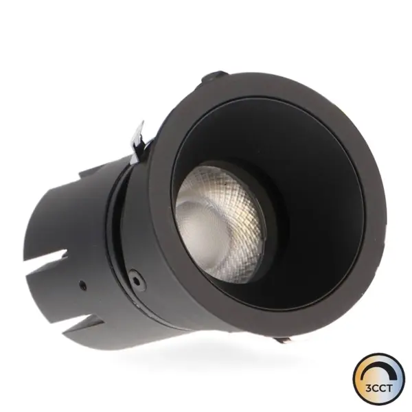 Downlight LED Cobmix Preto 10W CCT3 IP20