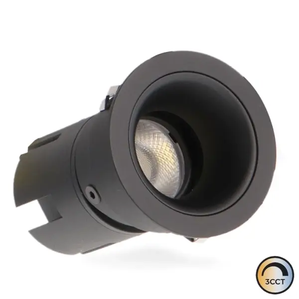 Downlight LED Cobmix Preto 7W CCT3 IP20