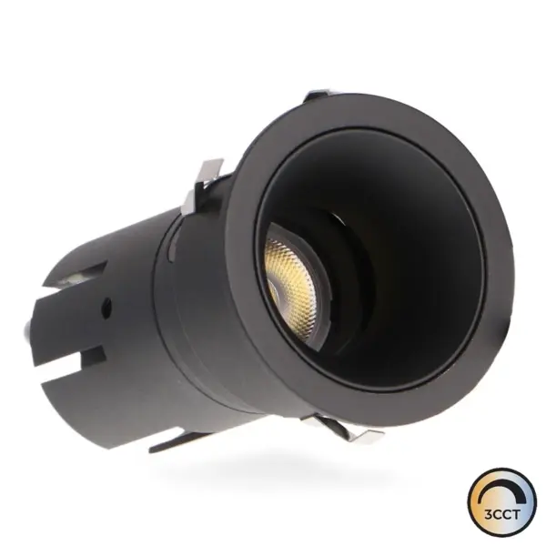 Downlight LED Cobmix Preto 5W CCT3 IP20