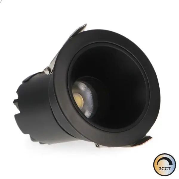 Downlight LED Cobve Preto 7W CCT3 IP20