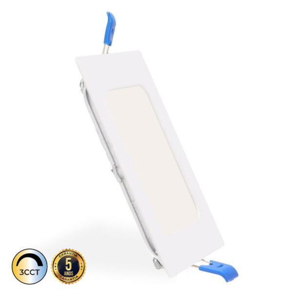 Downlight LED Quadrado Embutido PRO Driver LIFUD 6W CCT3