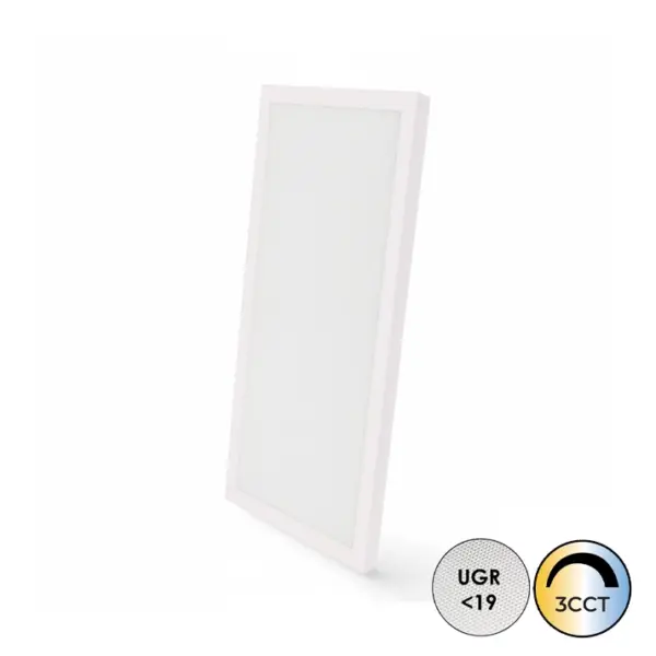 Painel LED Embutido 90x30CM Branco 36W CCT3 IP40